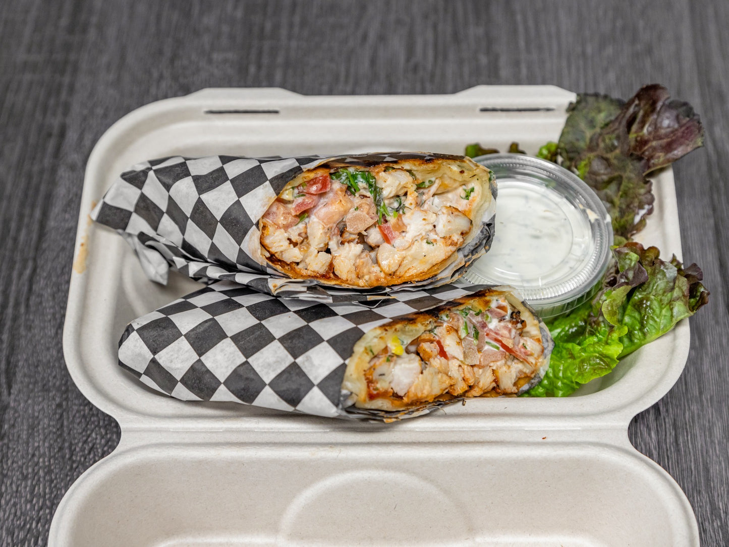 Chicken shawarma bread