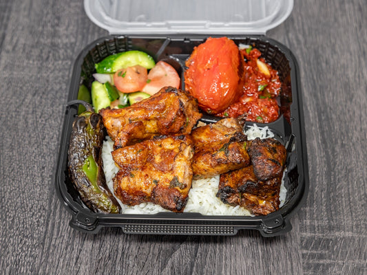 Pork bbq plate