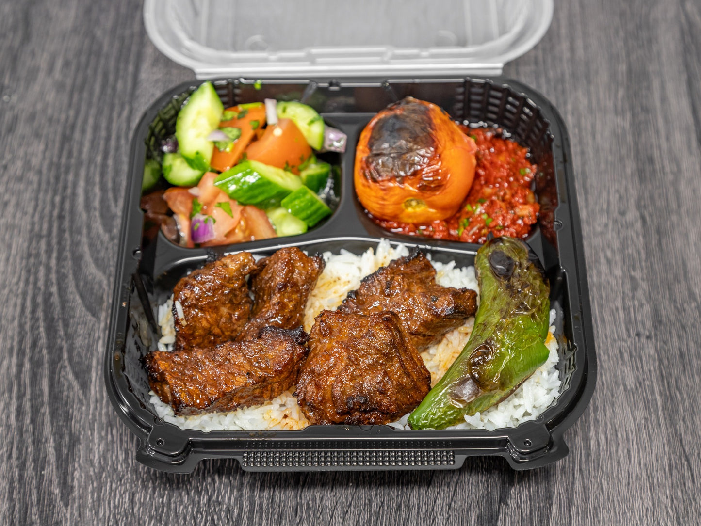 Beef bbq plate